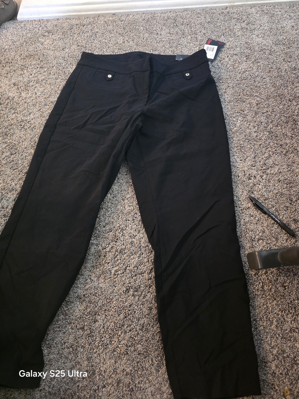 Briggs New York Black Stretch Skinny Pull-On Pants